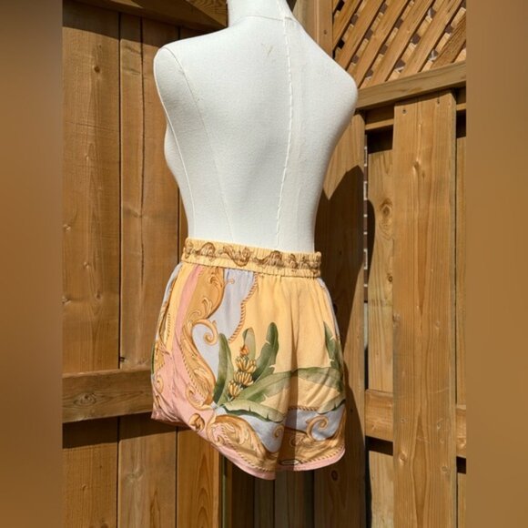 🆕 FARM Rio 🧿 NWOT Multicolor Banana Royalty Kaleidoscope Shorts, Sz XS - Picture 6 of 16